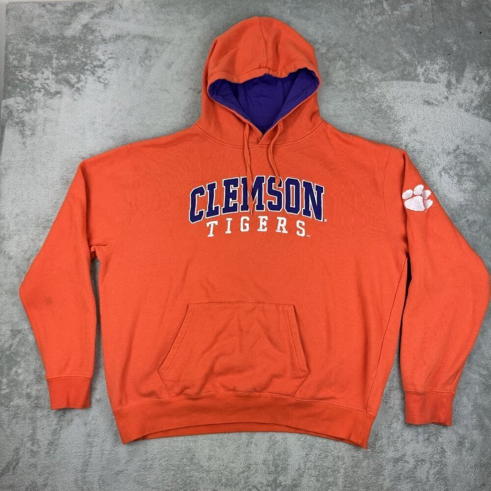 South Carolina Clemson University Tigers Mens XXL Embroidered Hoodie Pullover